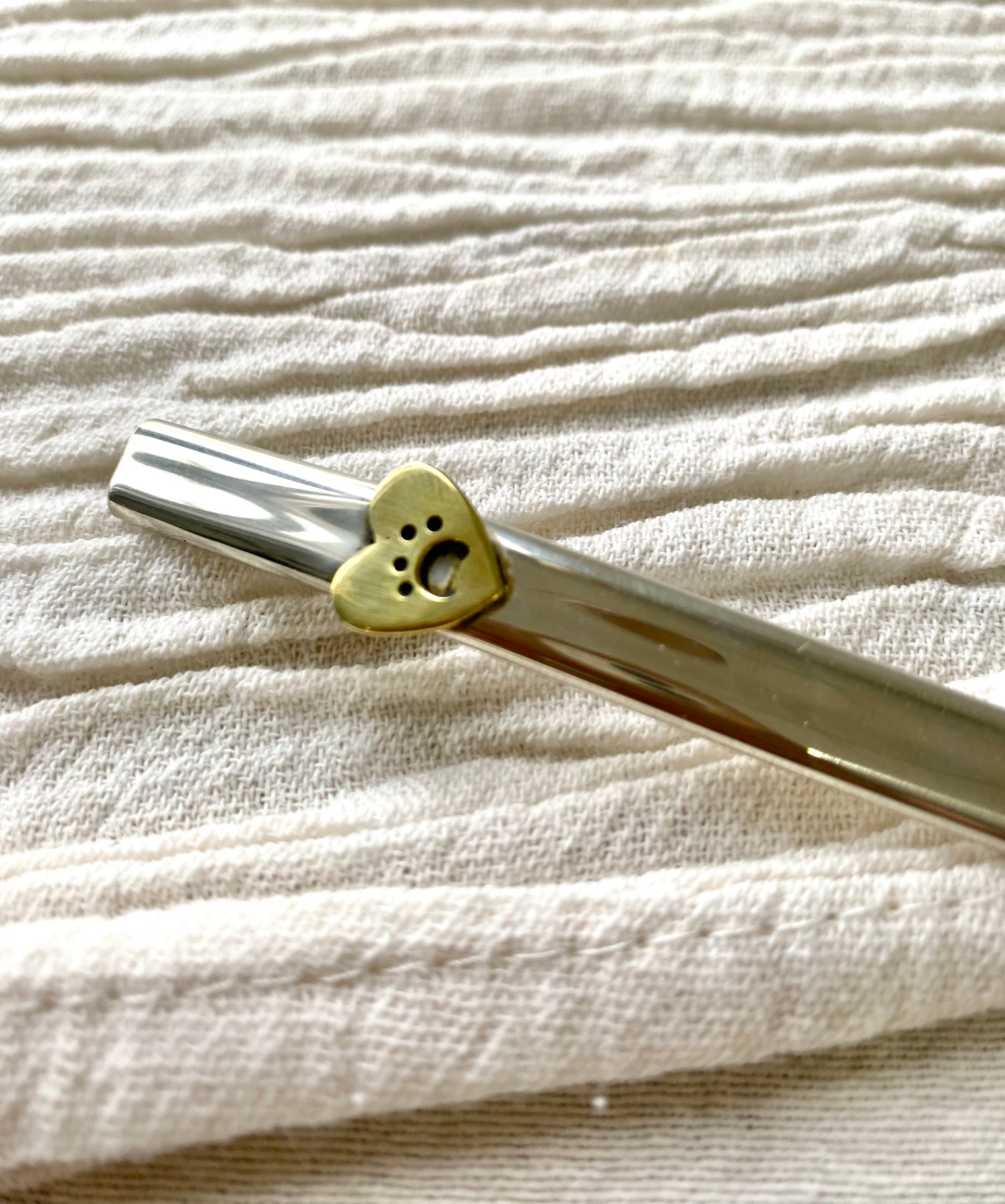 Bombilla de Alpaca expresion con Dije